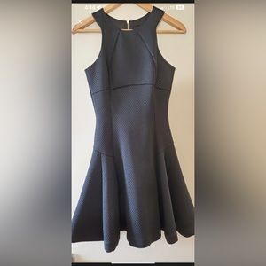 Ted Baker Textured Fit & Flare Dress | Size 0 | Little Black Dress LBD